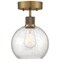 Access Lighting Port Nine Burgundy, Burgundy LED SemiFlush, Antique Brushed Brass Finish, Seeded Glass 63148LEDDLP-ABB/SDG - alternate 5